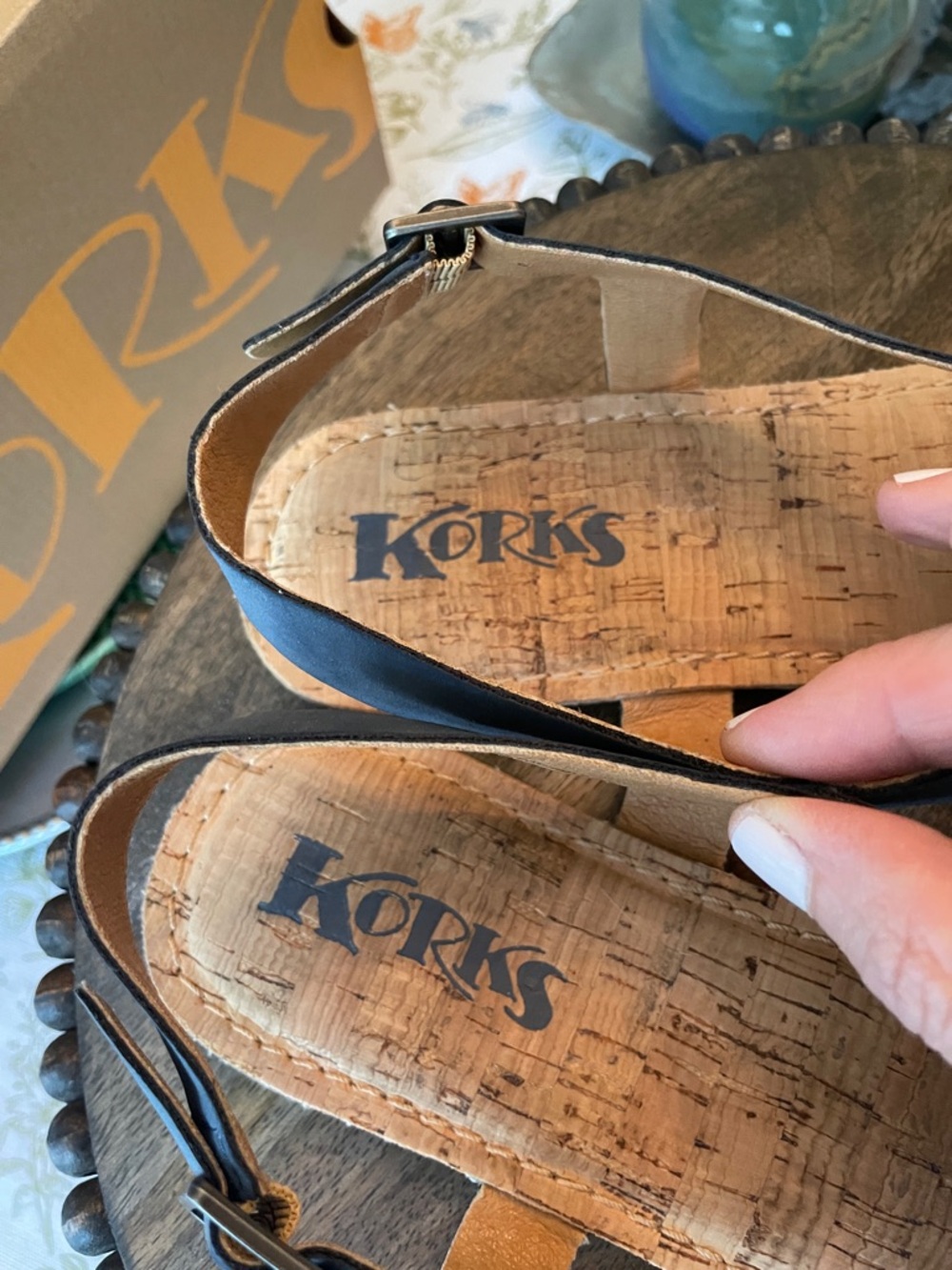 Korks Skylar Blue Denim Thong Sandals 
Size 7 - Picture 4 of 11